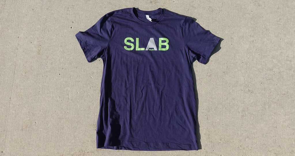 Slab Merch SLAB Tee- Navy | Teknik* Handholds